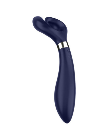 SATISFYER – BEGALINIS PRAMOGŲ DAUGIAVIBRATORIUS, 3 MĖLYNI