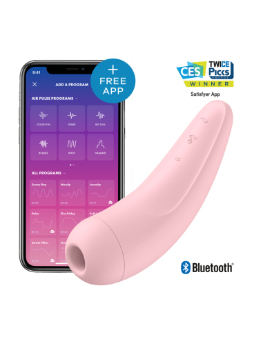 SATISFYER - CURVY 1 RAUDONA ROŽINIS