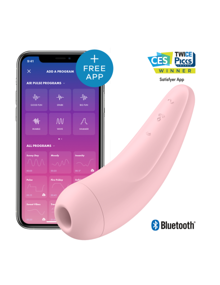 SATISFYER - CURVY 1 RAUDONA ROŽINIS