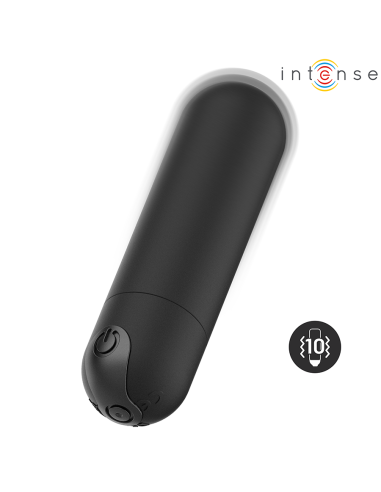 INTENSE - KAREN MINI ĮKROVIMAS VIBRUOJANČIA KULKA JUODA