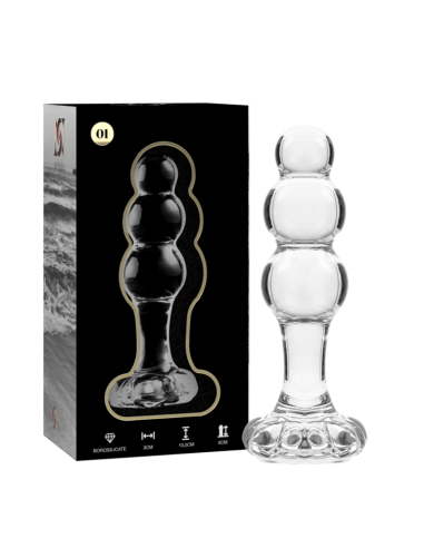 NEBULA SERIES BY IBIZA – 1 modelio analinis kamštelis, borosilikatinis stiklas, skaidrus, 10,5 cm -O- 3 cm