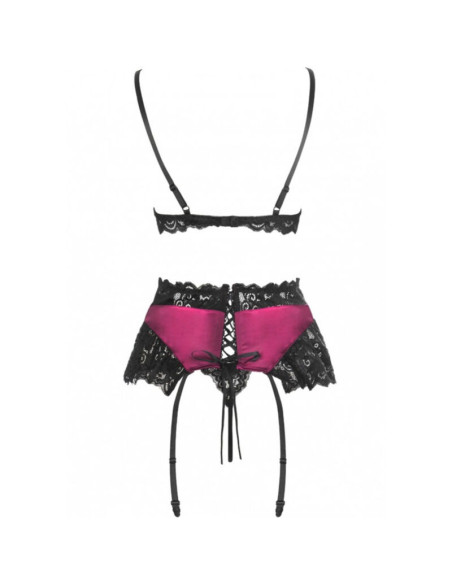 LIVCO CORSETTI FASHION - NAHIR LC 20214 BRA PANTY GARTER BELT S-M