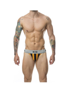 MOB - KLASIKINIAI JOCK STRIPE MARŠKINĖLIAI ORANŽINIAI, L DYDŽIO
