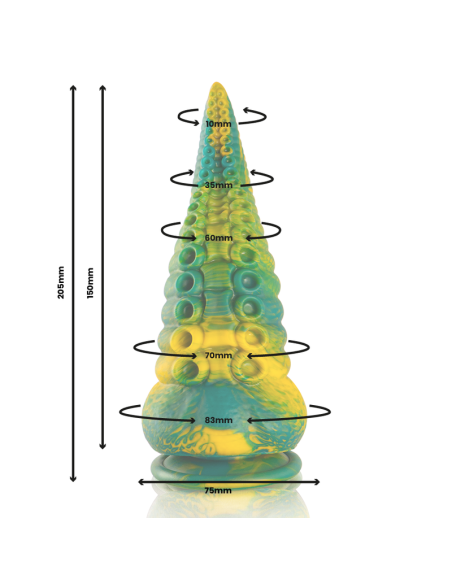 EPIC - CETUS GREEN TENTACLE DILDO LARGE SIZE