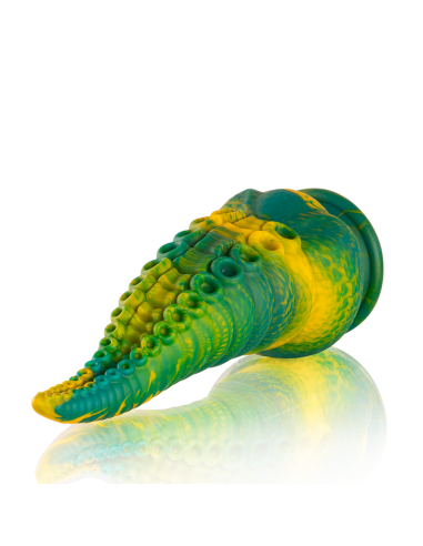 EPIC - CETUS GREEN čiuptuvinis dildo, didelis dydis