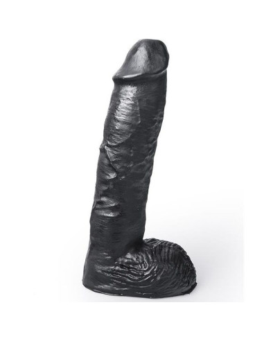 HUNG SYSTEM - REALISTINIS JUODOS SPALVOS MIKI FORMOS DILDO 24 CM