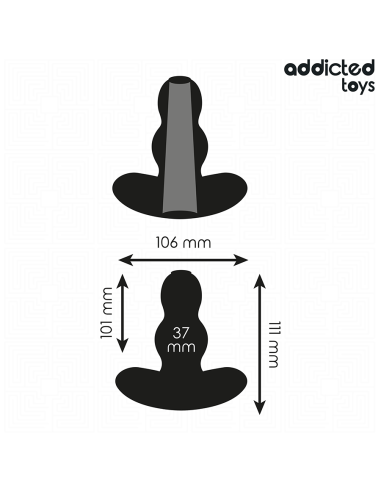ADDICTED TOYS - TUŠČIABUČIAS ANALINIS KAIŠTIS IŠ SILIKONIO, DYDIS L 11,1 CM