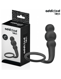 ADDICTED TOYS - ANALINIS KAIŠTIS SU ŽIEDU, SILIKONINIS, MODELIS 1 2