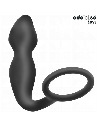 ADDICTED TOYS - ANAL PLUG WITH RING SILICONE MODEL 2