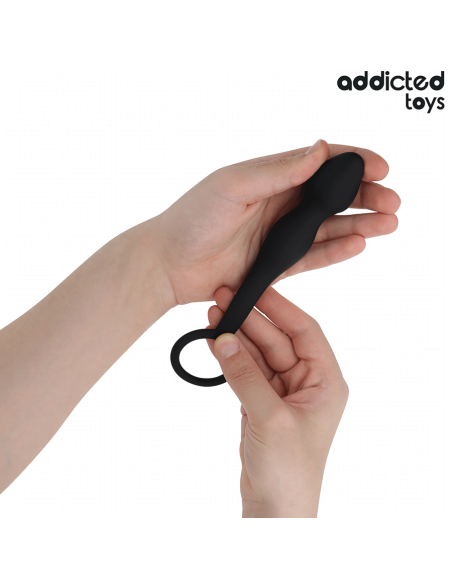 ADDICTED TOYS - ANAL PLUG WITH RING SILICONE MODEL 2