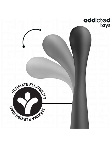 ADDICTED TOYS - Dvigubas analinis masažuoklis iš silikono 22,5 cm
