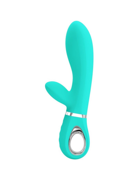 PRETTY LOVE - THOMAS DAUGIAFUNKCINIS G-SPOT VIBRATORIUS ŽALIAS AQUA ŽALIAS