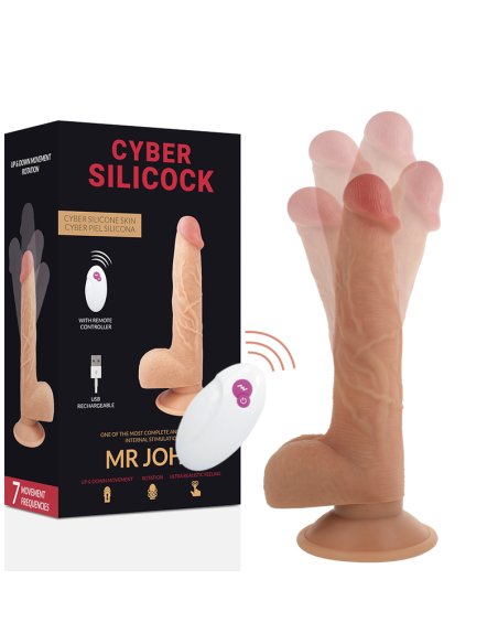 CYBER SILICOCK - NUOTOLINIO VALDYMO PULTAS REALISTIŠKAS MR JOHN 23,88 CM -O- 4,3 CM