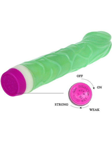 BAILE - WAVES OF PLEASURE VIBRATOR 23 CM GREEN