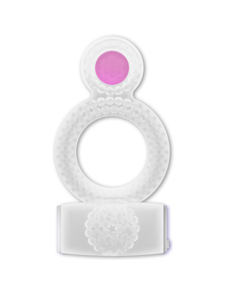 CASUAL LOVE - RING VIBRATING DOUBLE PLEASURE TRANSPARENT