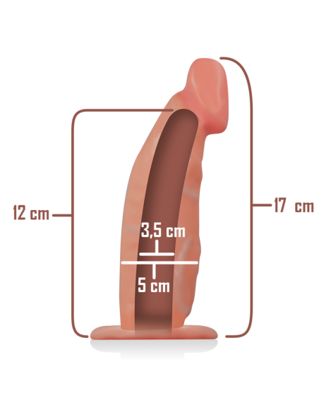 INTENSE - TUŠČIABUČIAI DIRŽAI SU DILDO 18 X 3,5 CM