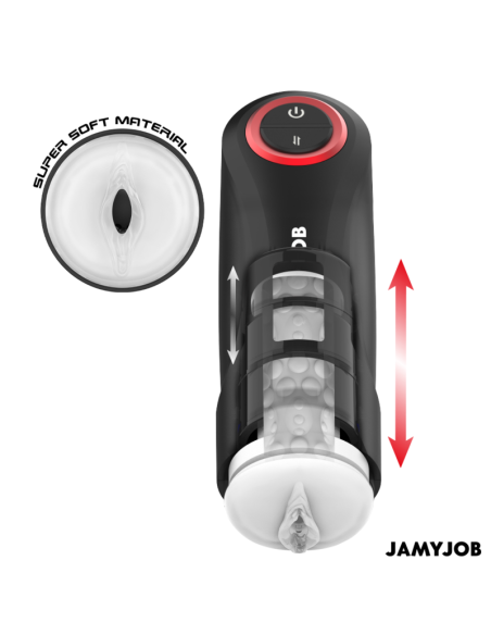JAMYJOB - GRAVITY AUTOMATINIS VAGINOS MASTURBATORIUS SU 5 STUMIMO REŽIMAIS IR GARSO EFEKTU