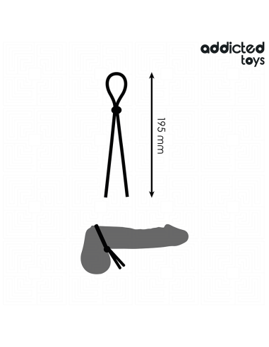 ADDICTED TOYS - SILIKONINĖ VIRVĖ VIENOS KILPOS VARPAI