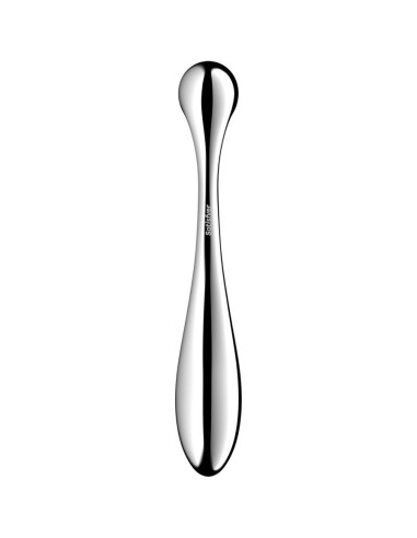 SATISFYER - STAR FORCE 4 NERŪDĖJANČIO PLIENO DVIGUBAS DILDO