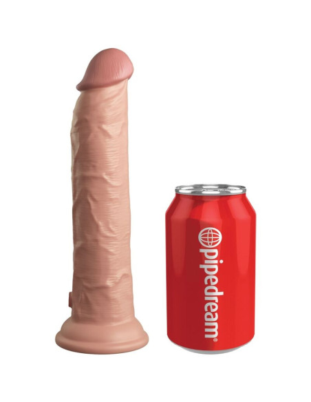 KING COCK - ELITE REALISTIC DILDO VIBRATOR and SILICONE REMOTE CONTROL 23 CM