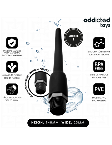 ADDICTED TOYS - ANALINIS VALIKLIS SU UNIVERSALIU ADAPTERIU, MODELIS 1