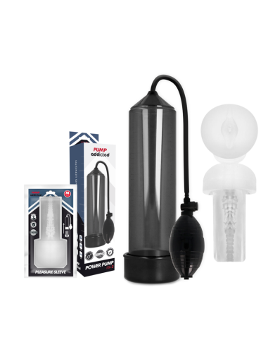 PUMP ADDICTED - RX3 BLACK WITH PLEASURE SLEEVE