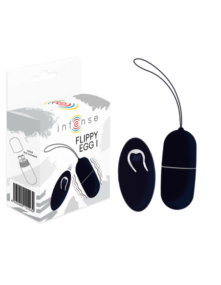 INTENSE - FLIPPY I VIBRATING EGG WITH REMOTE CONTROL BLACK