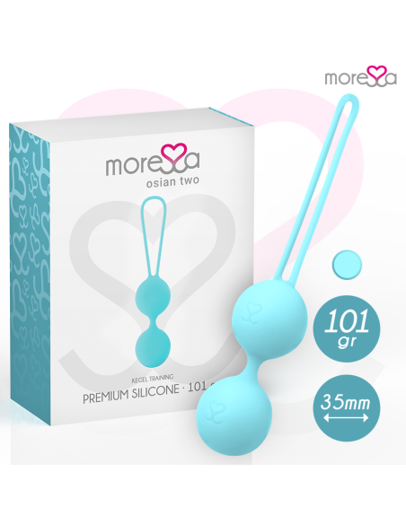 MORESSA - OSIAN TWO PREMIUM TURKIO SPALVOS SILIKONINIAI RANKŠLUOSČIAI