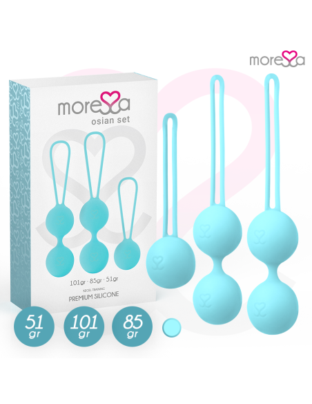 MORESSA - OSIAN RINKINYS PREMIUM TURKI SPALVOS SILIKONUI