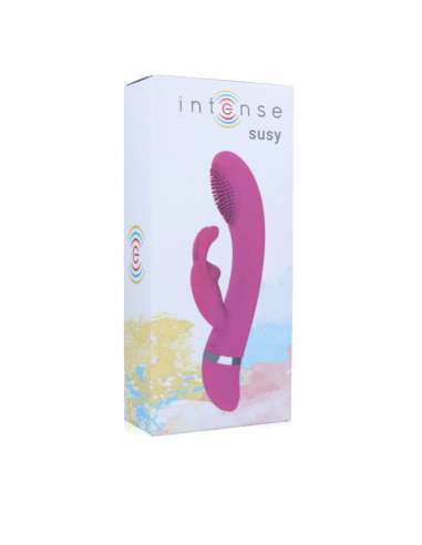 INTENSE - SUSY vibruojantis silikoninis triušis, rožinis