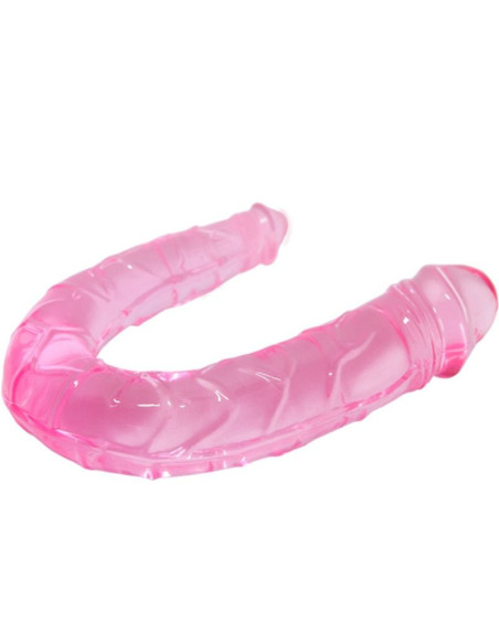 BAILE - Dvigubas dildo su rožiniu efektu