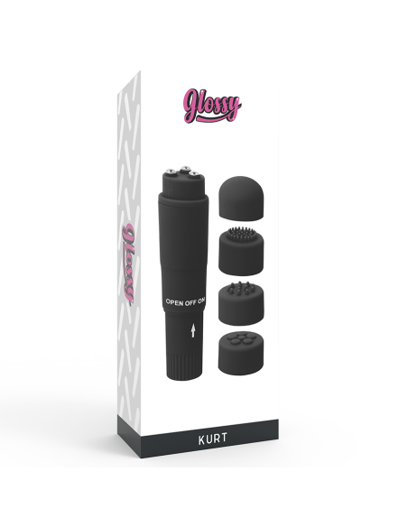 GLOSSY – KURT KIŠENINIS MASAŽUOKLIS, JUODAS
