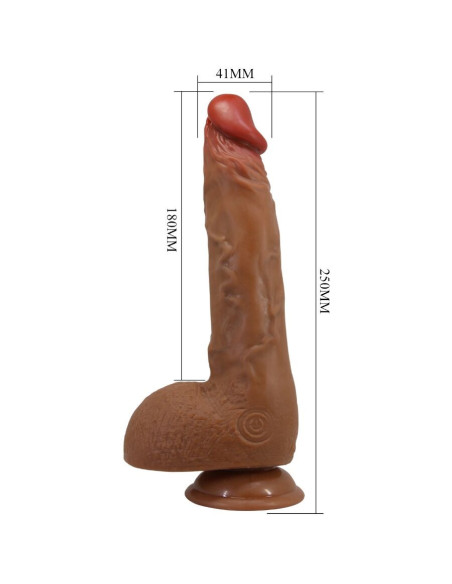 BAILE - BEAUTIFUL WILKS 5 SETTING REALISTIC VIBRATOR 25 CM MULATO