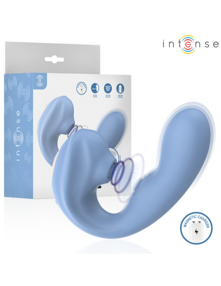 INTENSE - GINA MULTIFUNCTION CLITORAL STIMULATOR BLUE