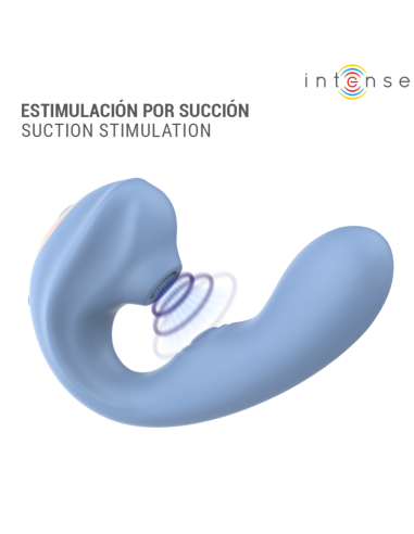 INTENSE - GINA MULTIFUNCTION CLITORAL STIMULATOR BLUE