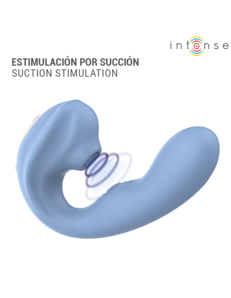 INTENSE - GINA MULTIFUNCTION CLITORAL STIMULATOR BLUE