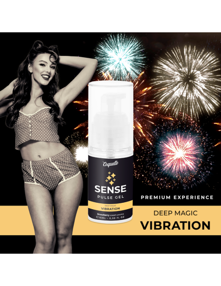 COQUETTE CHIC DESIRE - PULSE GEL STRAWBERRY MAGIC VIBRATION PREMIUM 15ML