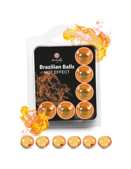 SECRETPLAY - SET 6 BRAZILIAN BALLS HEAT EFFECT