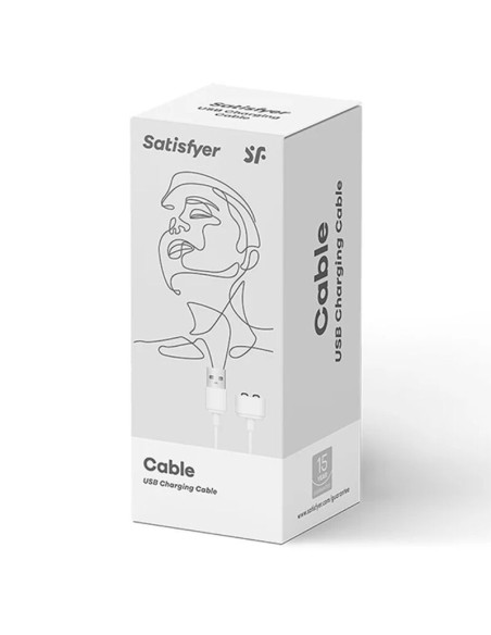 SATISFYER - CHARGUER CABLE WHITE