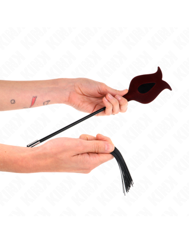 KINK - ROSE SHAPE SILICONE TASSEL WHIP 45 CM