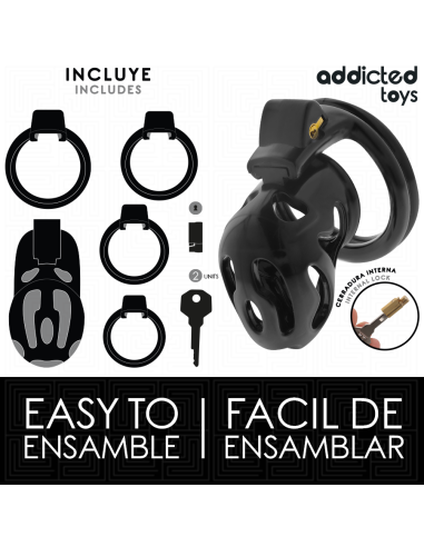 ADDICTED TOYS LOCKED - SEALED CRYPT PENIS CAGE 8 CM