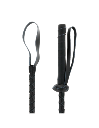 DARKNESS - LEATHER FETISH BDSM WHIP 60CM