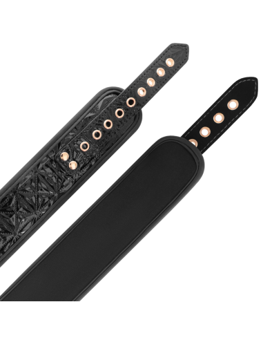 BEGME - BLACK EDITION COLLAR WITH NIPPLE CLAMPS WITH NEOPRENE LINING