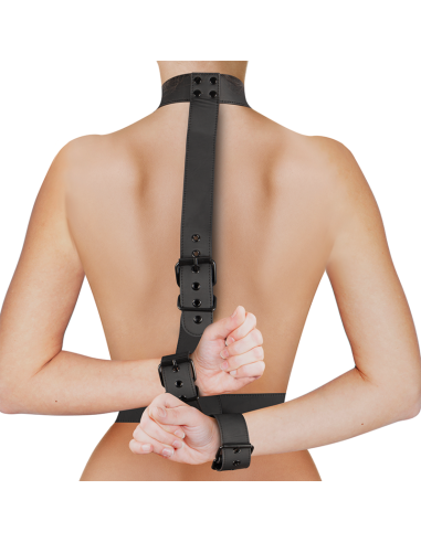 FETISH SUBMISSIVE BONDAGE – APYKALĖS IR RIEŠŲ ANTRANKIŲ KŪNO APSAUGOS RINKINYS