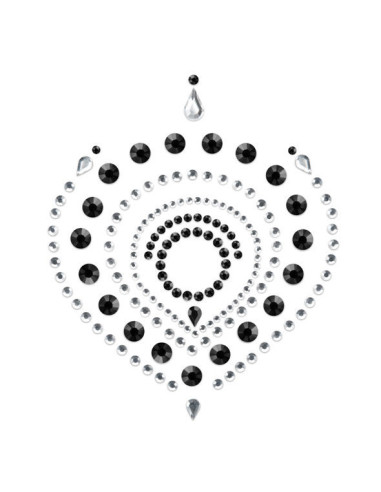 BIJOUX - INDISCRETS FLAMBOYANT BLACKand SILVER