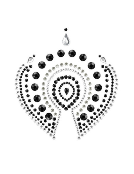 BIJOUX - INDISCRETS FLAMBOYANT BLACKand SILVER