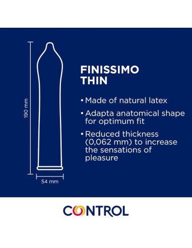 CONTROL - FINISSIMO SENSO CONDOMS 144 UNITS