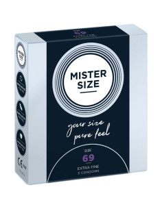 MISTER SIZE - PREZERVATYVAI, XXXL DYDIS, 69 MM (3 VIENETAI)