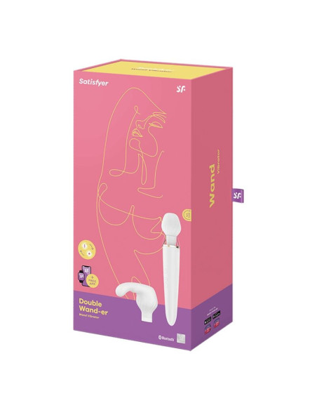 SATISFYER - DOUBLE WANDER APP WHITE