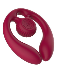 SNAIL VIBE - GIZI DUO COUPLES STIMULATOR REMOTE CONTROL BURGUNDY 2
